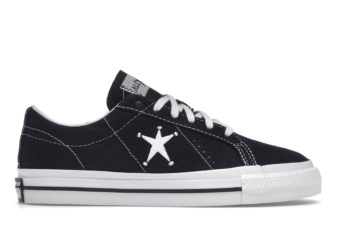 Pre-owned Converse Chuck One Star Ox Stussy Black In Black/black/white