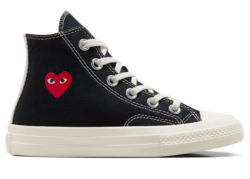 Converse Chuck Taylor All Star 70 Hi Comme des Garcons PLAY Single Heart Schwarz PS A08802C DE