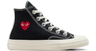 Converse Chuck Taylor All Star 70 Hi Comme des Garcons PLAY Single Heart Black (PS)