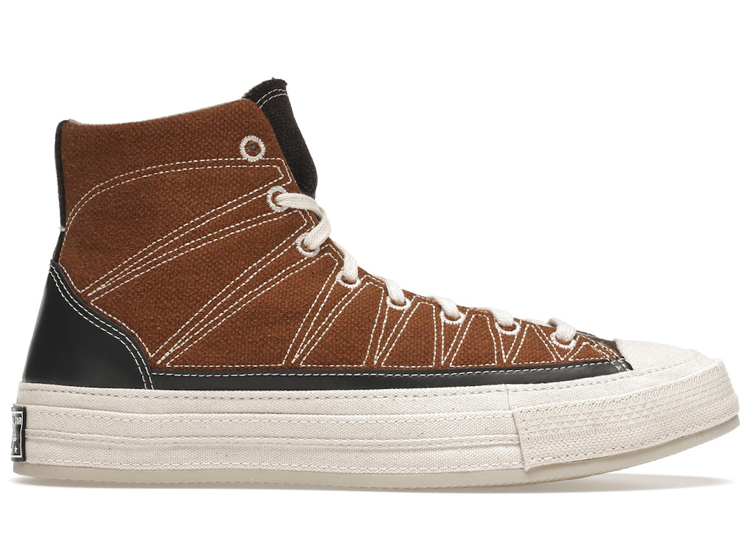 Pre-owned Converse Chuck Taylor All-star 70 Hi Cozy Granola In Brindle Brown/steel