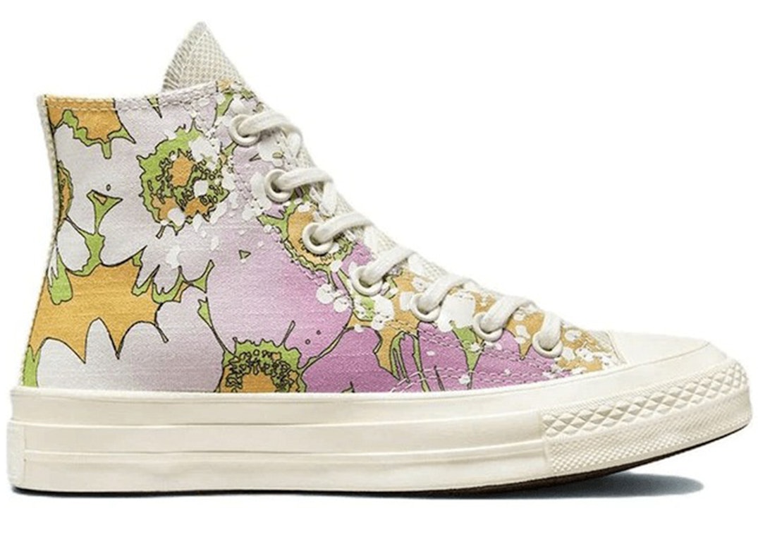 Pre-owned Converse Chuck Taylor All Star 70 Hi Crafted Florals Beyond Pink (women's) In Beyond Pink/olive Aura/egret
