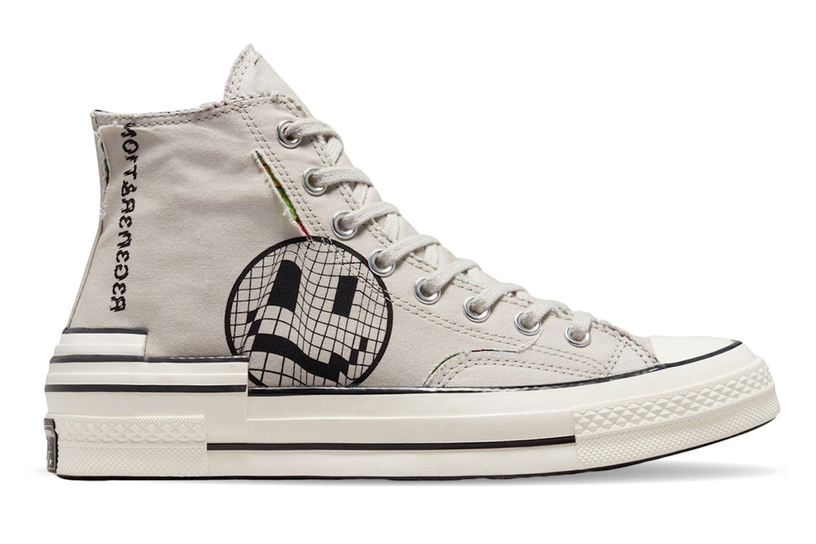 Click to view more detailed imagery on our partner's website Pre-owned Converse Chuck Taylor All-star 70 Hi Hacked Heel Tear Away Light Bone In Light Bone/black