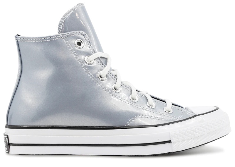 Silver metallic store converse womens