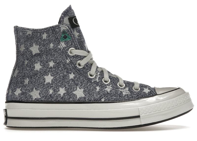 Pre-owned Converse Men's  Chuck Taylor All Star 70 Hi Laika Coraline Star Sweater Sneakers In Fresh Blueberry/c