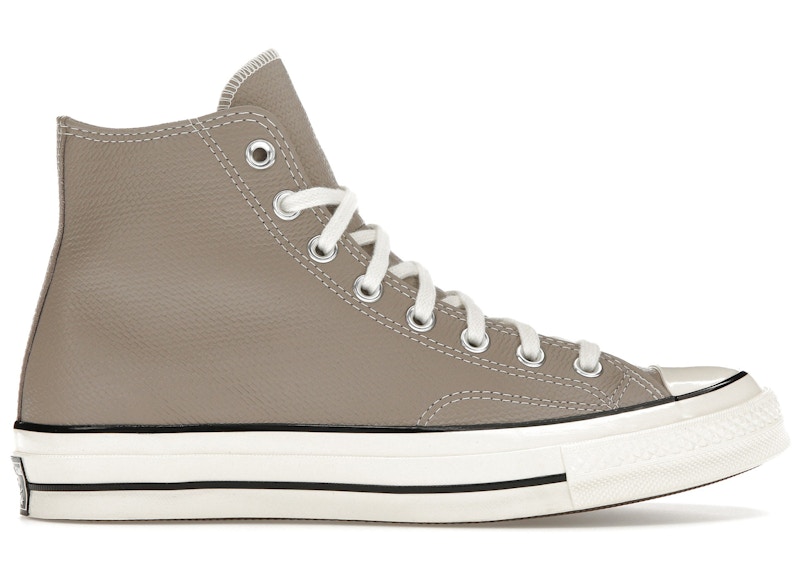 Pre-owned Converse Men's  Chuck Taylor All Star 70 Hi Leather Sneakers In Hummus/black/egret In Multi