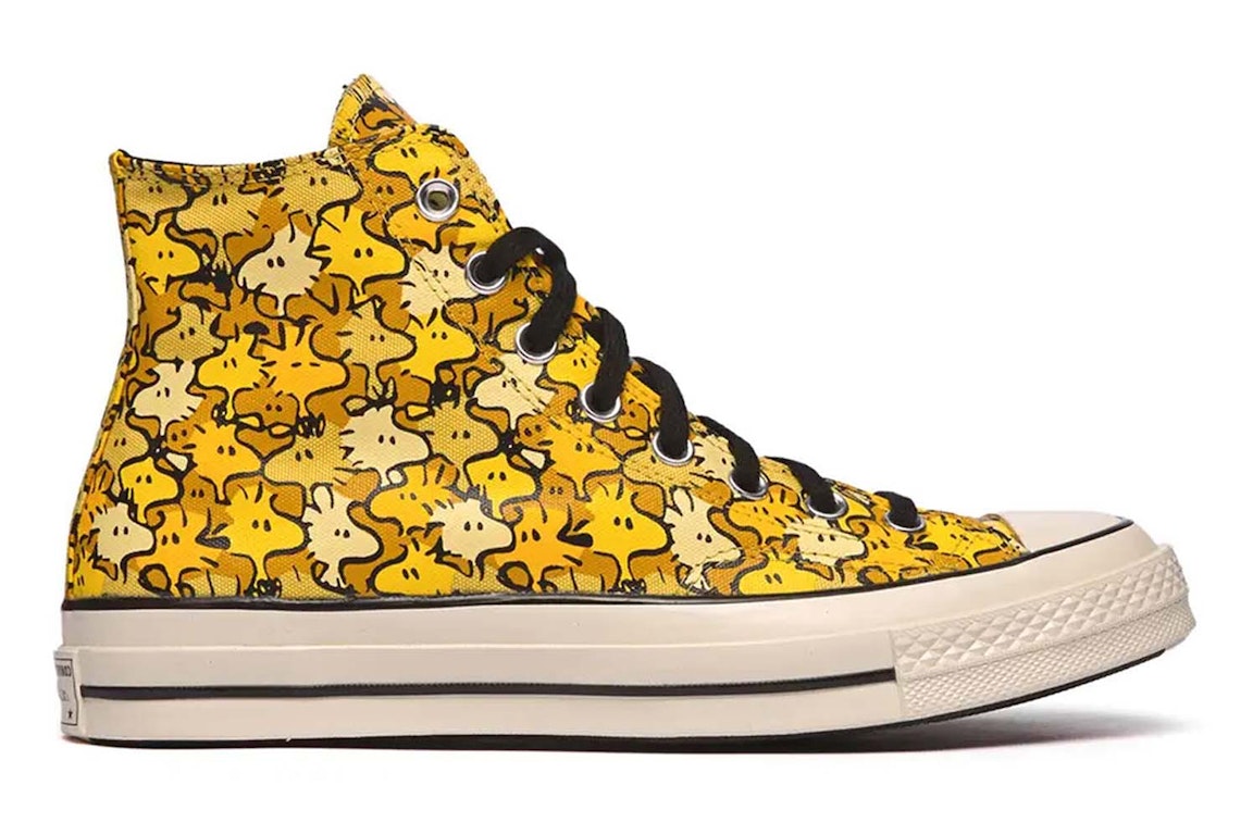 Pre-owned Converse Chuck Taylor All-star 70 Hi Peanuts Woodstock In Soba/zinc Yellow/topaz Gold