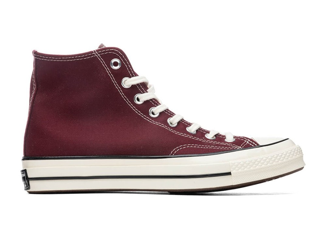 Pre-owned Converse Chuck Taylor All-star 70 Hi Recycled Canvas Deep Bordeaux In Deep Bordeaux/egret/black