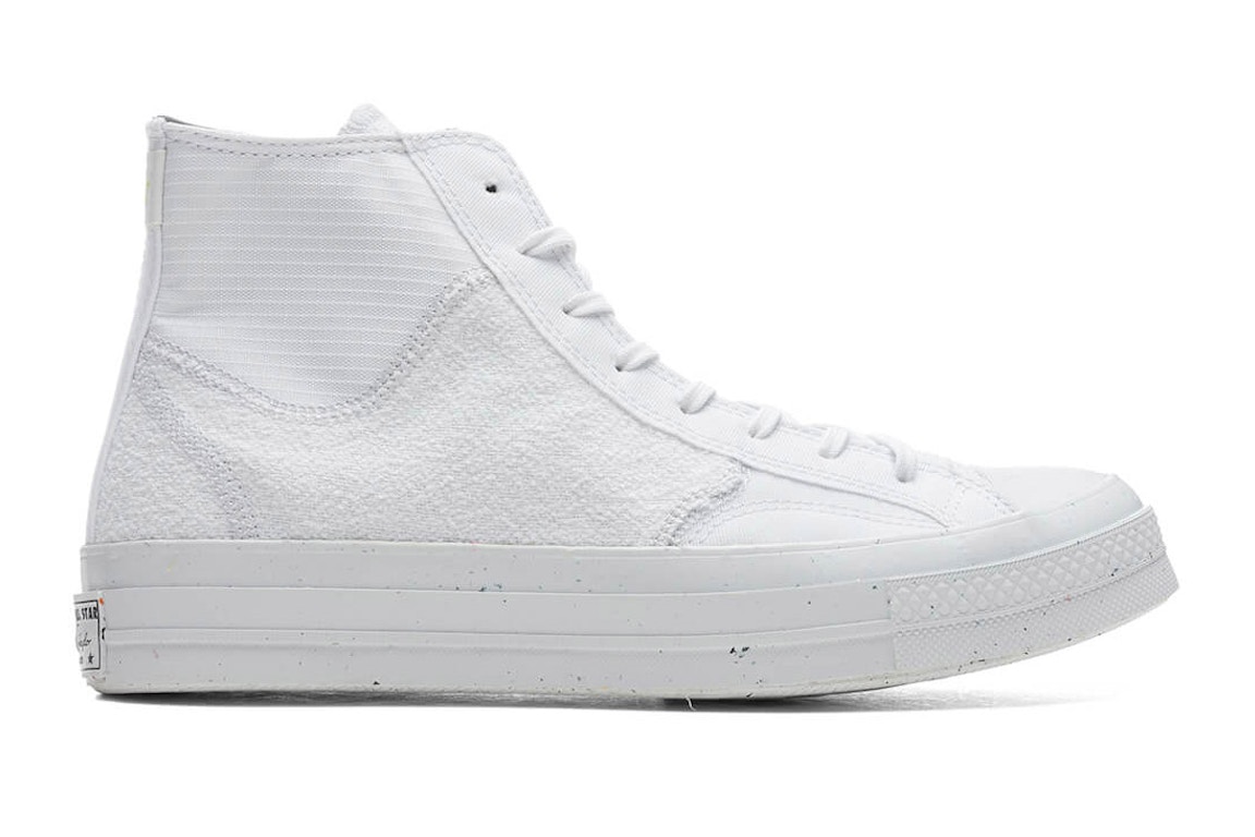 Pre-owned Converse Chuck Taylor All-star 70 Hi Renew Remix White In White/white/white