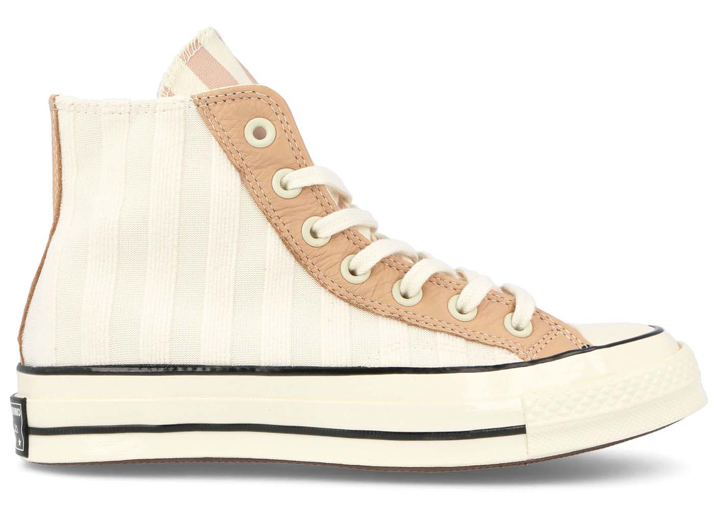 Converse Chuck Taylor All Star 70 Hi Striped Terry Cloth Egret Pink Clay (Women's)