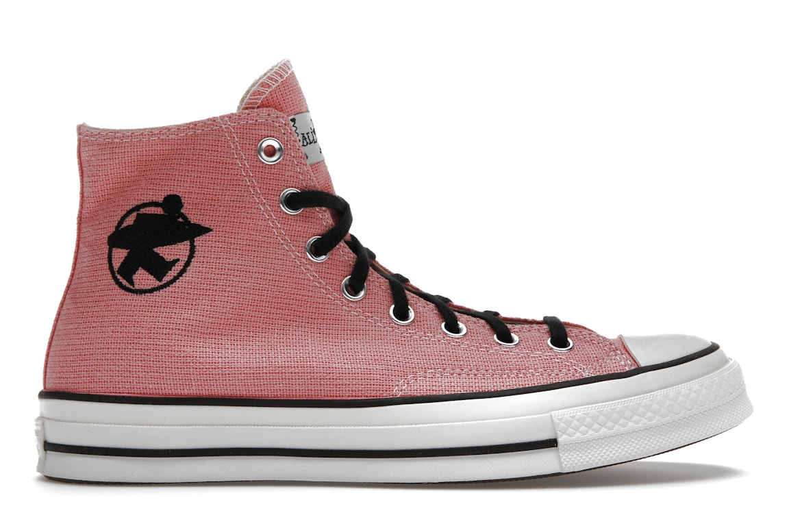 Click to view more detailed imagery on our partner's website Pre-owned Converse Chuck Taylor All-star 70 Hi Stussy Surfman Pink In Plumeria/black/blanc De Blanc