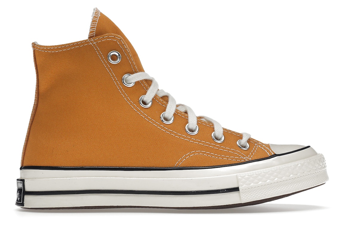 Pre-owned Converse Chuck Taylor All-star 70 Hi Sunflower In Sunflower/black/egret
