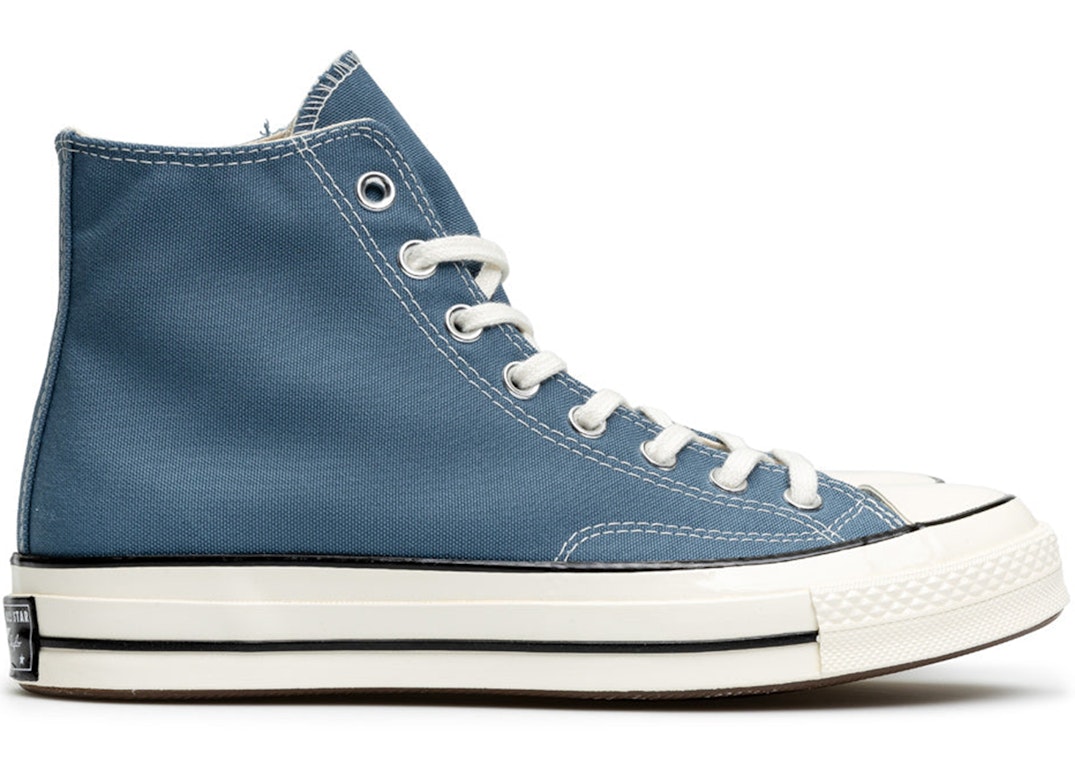 Pre-owned Converse Chuck Taylor All-star 70 Hi Vintage Canvas Deep Waters Blue In Deep Waters/egret/black