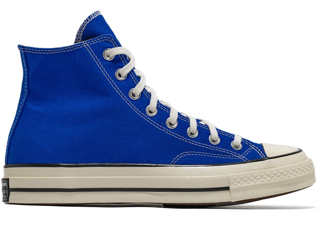 Pre-owned Converse Chuck Taylor All Star 70 Hi Vintage Canvas Nice Blue In Nice Blue/black/egret