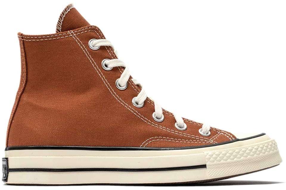 CONVERSE CHUCK TAYLOR'S ALL STAR - JUNIOR SIZE 2 - BROWN LEATHER MID SLIP-ON