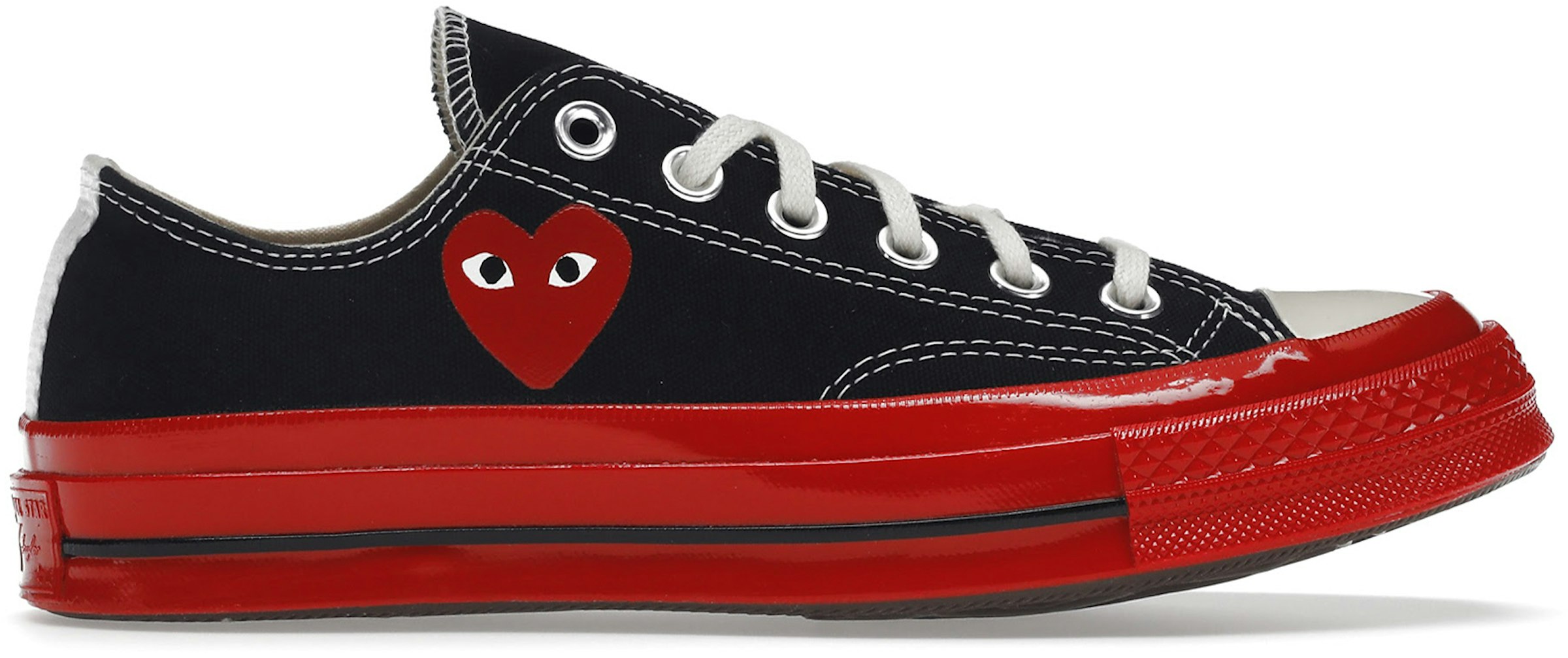 Converse Chuck Taylor All-Star 70 Ox Comme des Garcons Black Red Midsole A01795C - US