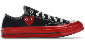 Converse Chuck Taylor All Star 70 Ox Comme des Garcons PLAY Black Red Midsole