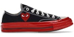 Entresuela Converse Chuck Taylor All Star 70 Ox Comme des Garçons PLAY Negro Rojo