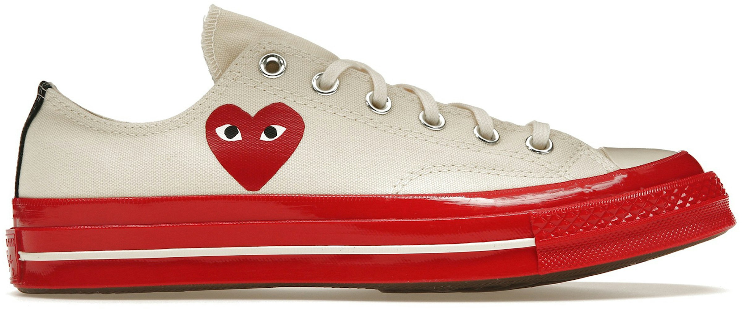 Converse Taylor All-Star 70 Ox Garcons PLAY Egret Red Midsole - - US