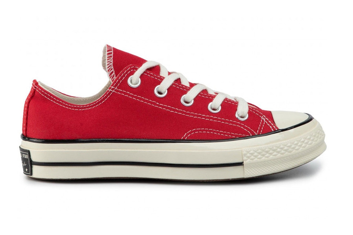 Pre-owned Converse Chuck Taylor All-star 70 Ox Enamel Red In Enamel Red/egret/black