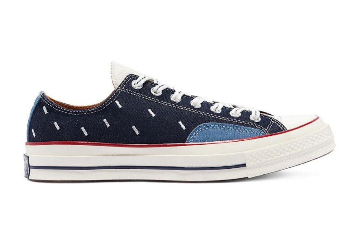 Click to view more detailed imagery on our partner's website Pre-owned Converse Chuck Taylor All-star 70 Ox Indigo Boro Midnight Navy In Midnight Navy/egret/garnet
