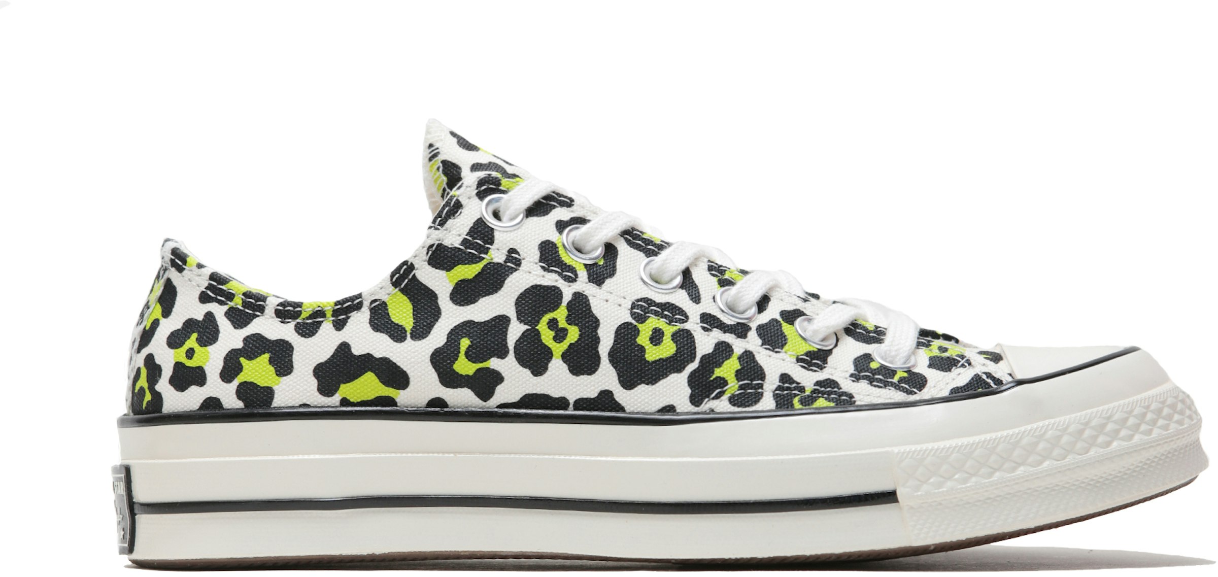 Converse Chuck All-Star 70 Ox Leopard White Bold Lime Men's - 164410C - US