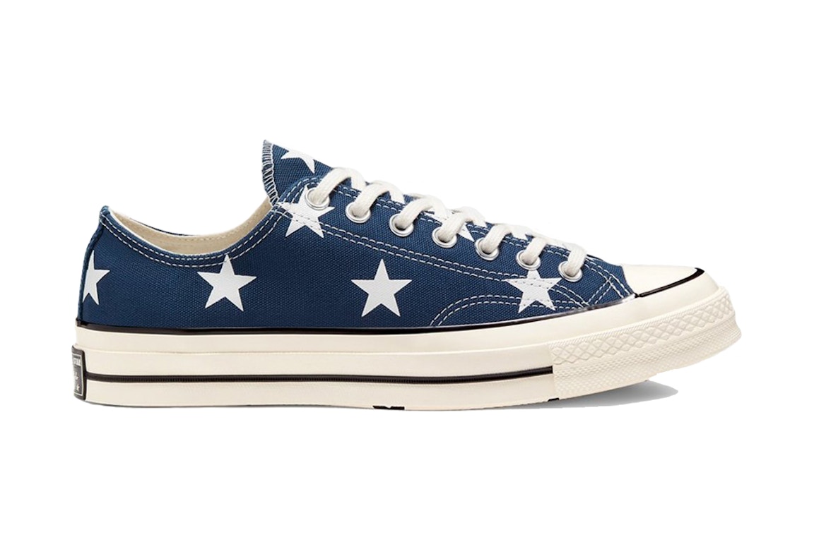 Click to view more detailed imagery on our partner's website Pre-owned Converse Chuck Taylor All-star 70 Ox Stars Navy White In Navy/white/egret