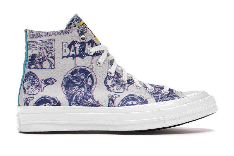 Pre-owned Converse Men's Chuck Taylor All Star 70 Hi Chinatown Market X Batman Sneakers In Mouse/white/purple