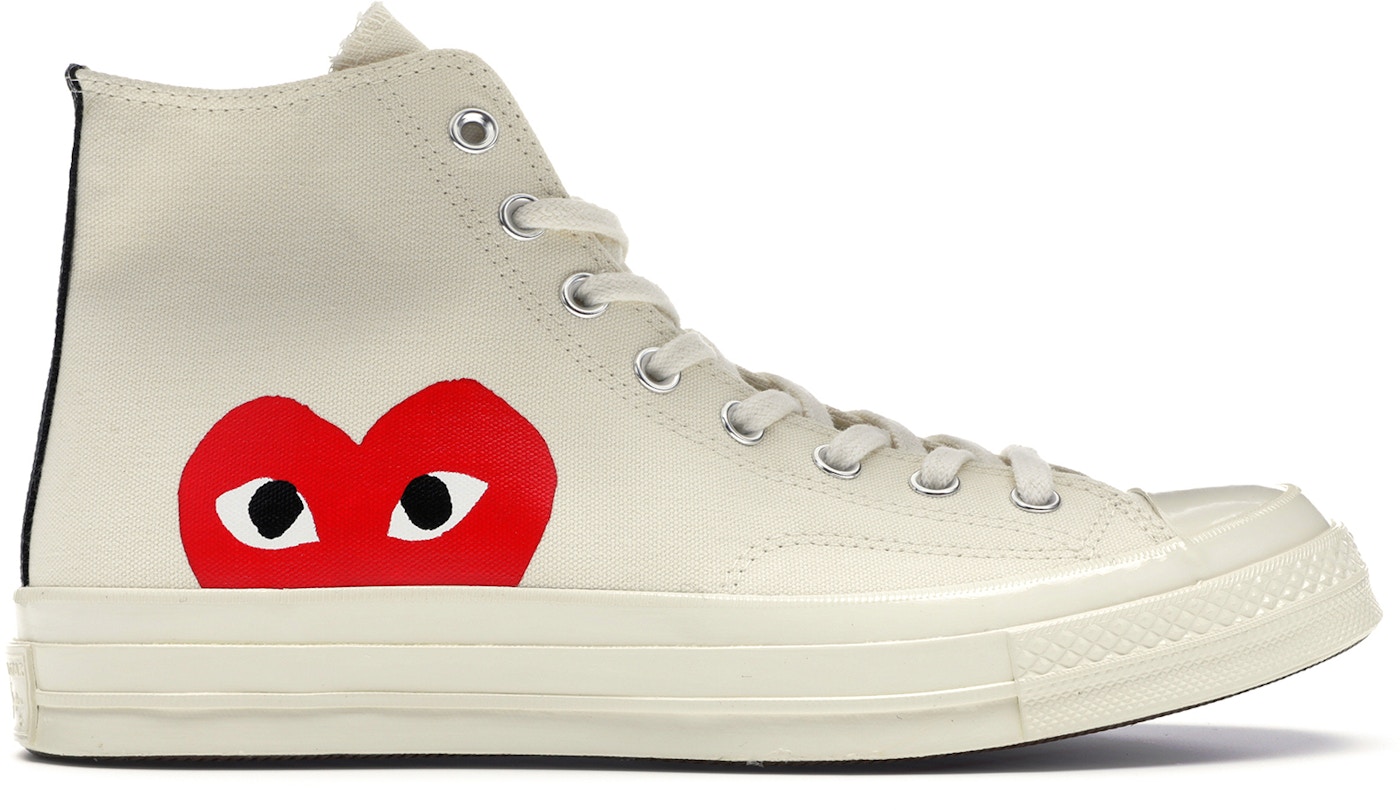 Converse Chuck Taylor All Star 70s Hi Comme Des Garcons Play White 1505c