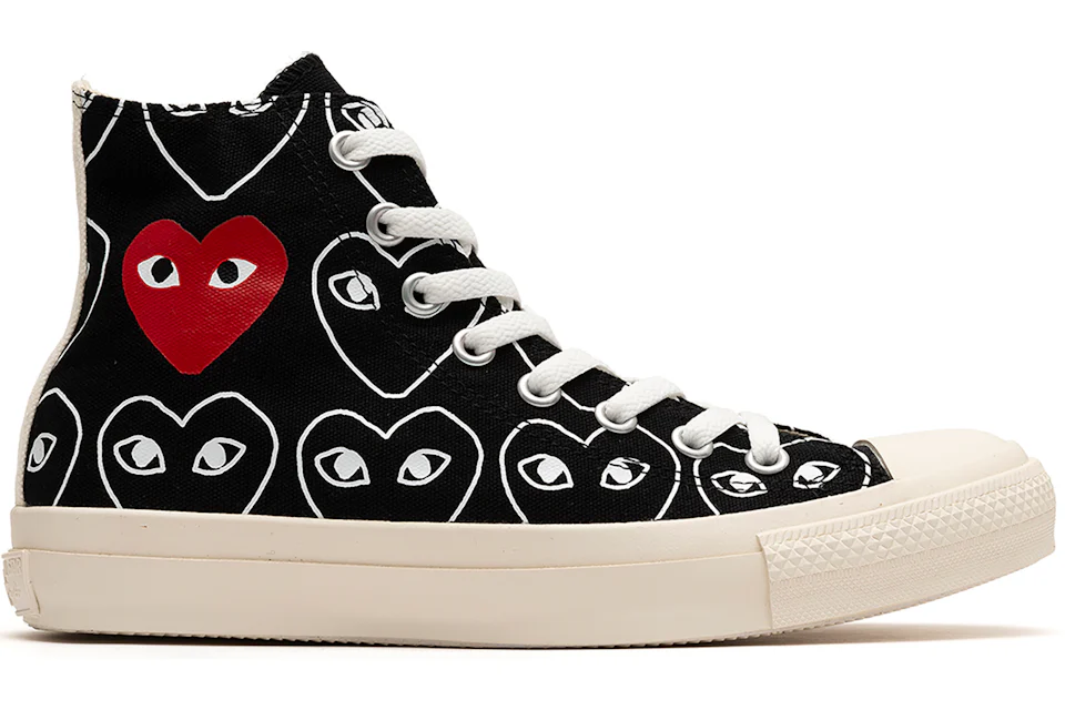 Converse Chuck Taylor All Star 70 Hi Comme des Garcons PLAY All-Over Black