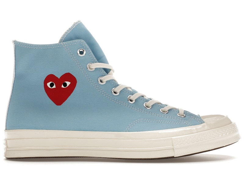 Converse Chuck Taylor All Star 70 Hi Comme des Garcons PLAY Bright Blue Men s 168300C GB