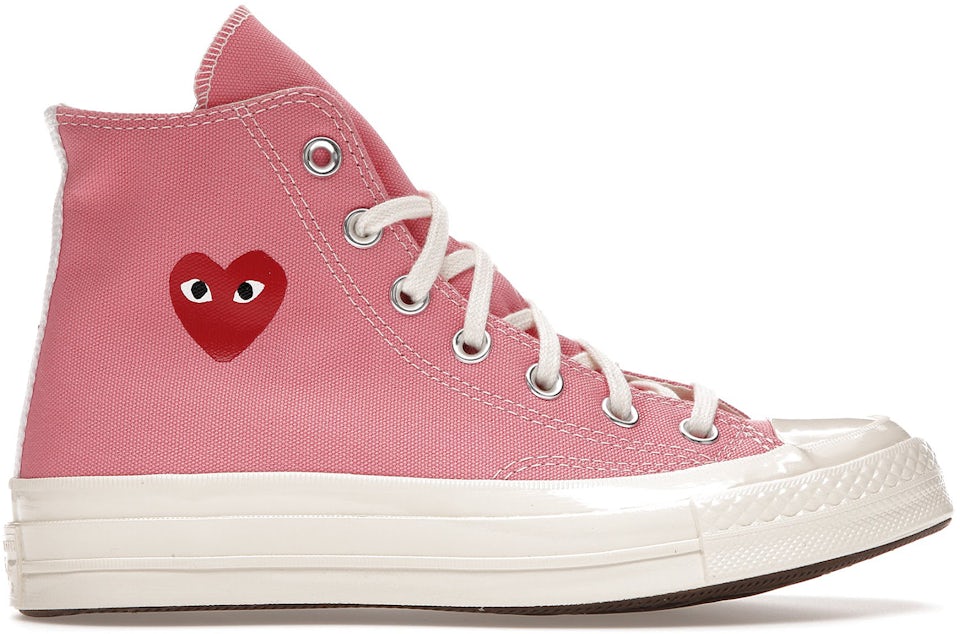 Converse Chuck Taylor All Star 70 Hi Comme des Garcons PLAY Bright Pink  Homme - 168301C - FR