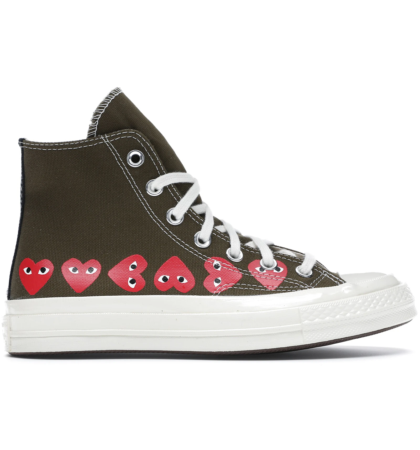 Converse Chuck Taylor All-Star 70 Hi Comme des Garcons Play Multi-Heart  Green - 162973C - JP converse with heart