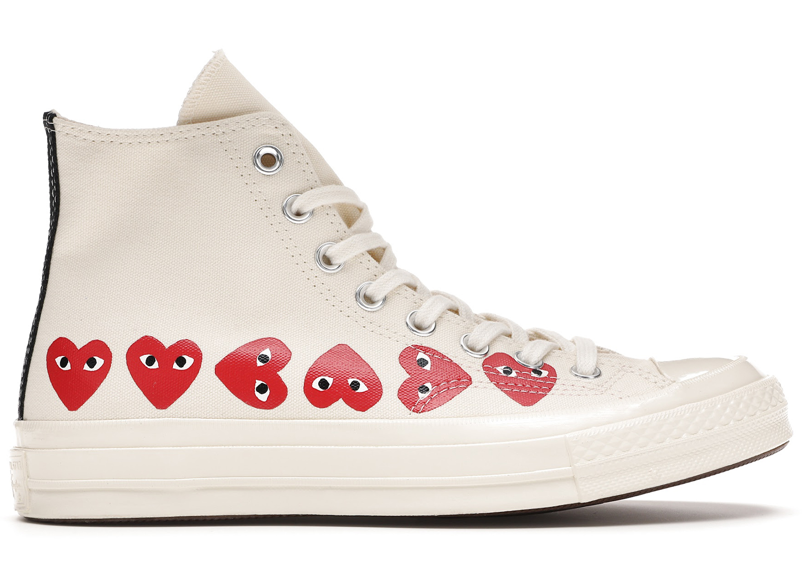 Converse Chuck Taylor All-Star 70 Hi Comme des Garcons Play Multi-Heart  White فواكه