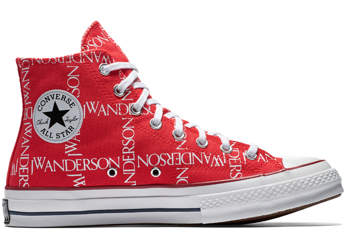Converse Chuck Taylor All Star 70 Hi Grid JW Anderson Red