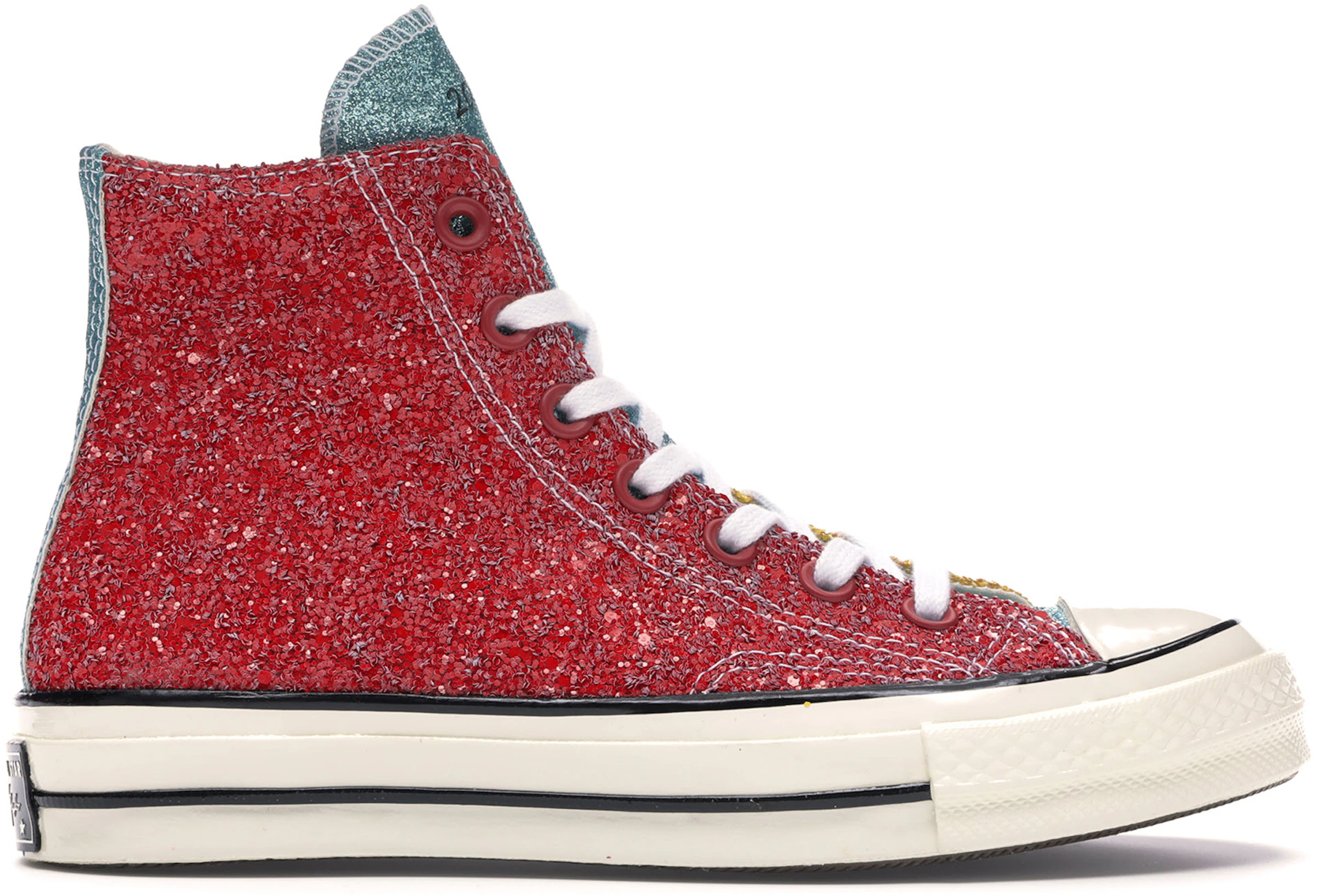Converse Chuck Taylor All-Star 70 Hi JW Anderson Glitter Yellow Red 164694C - US