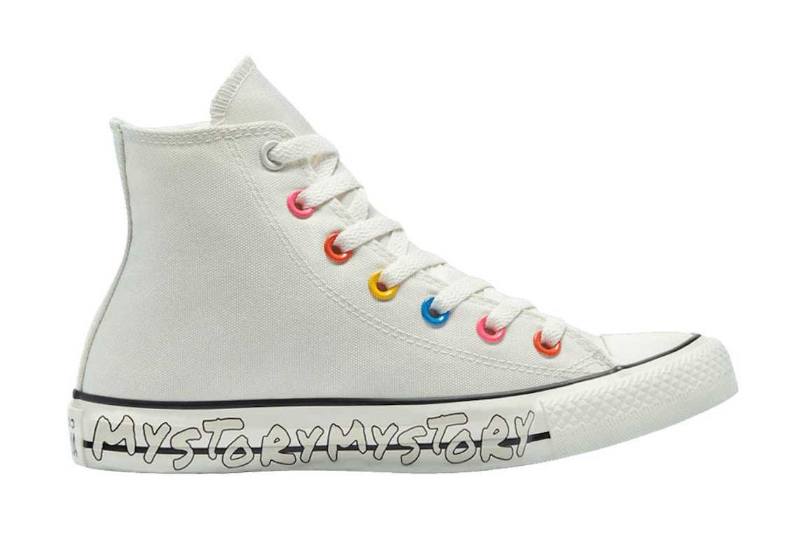 Click to view more detailed imagery on our partner's website Pre-owned Converse Chuck Taylor All-star 70 Hi My Story In Egret/hyper Pink/black