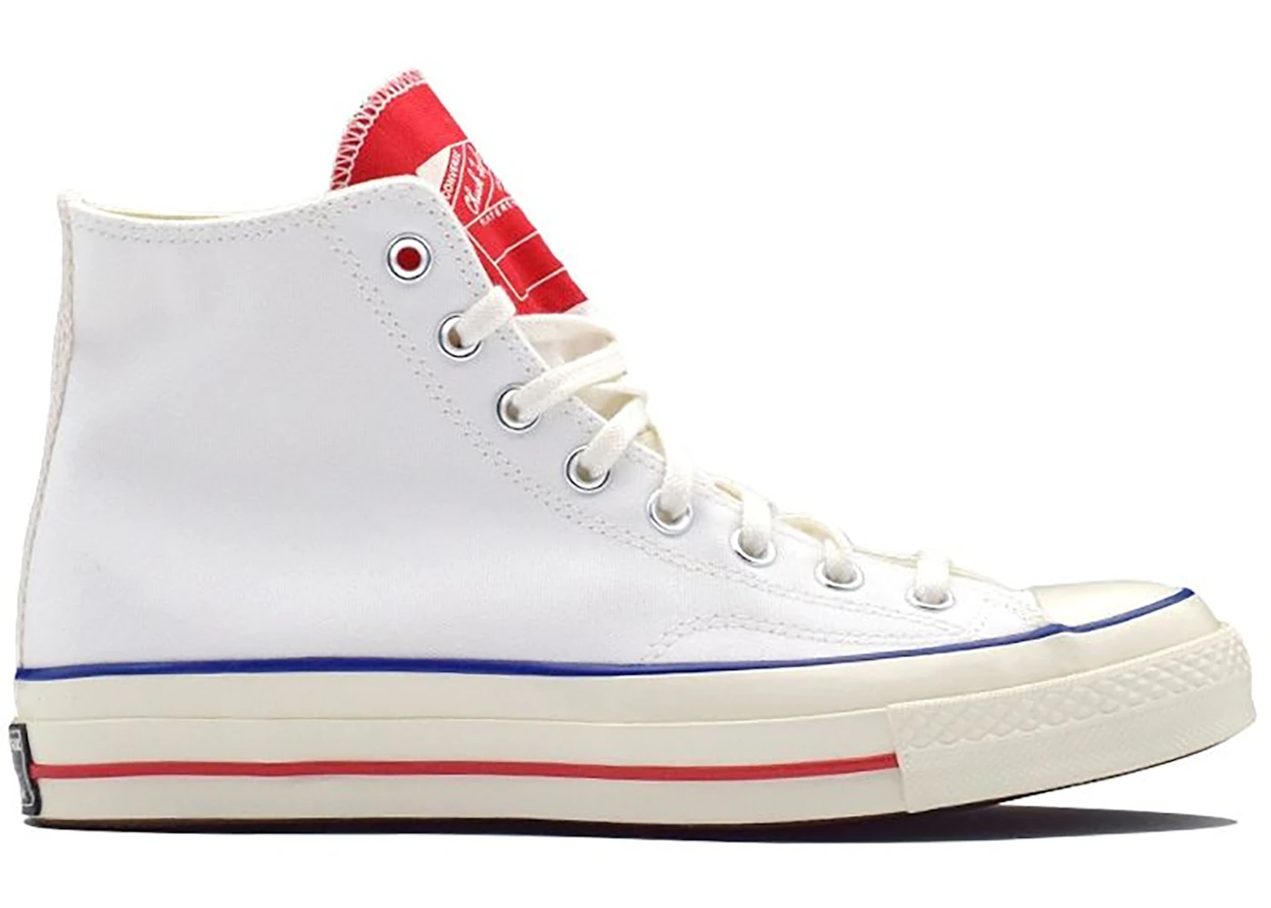 Converse Chuck Taylor All Star 70 Hi Twisted Tongue White Red