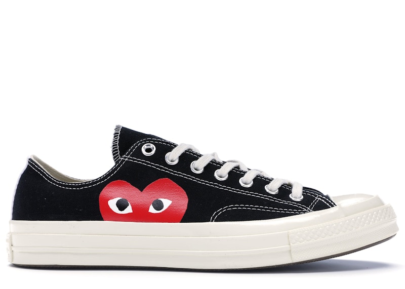 comme des garcons converse black low