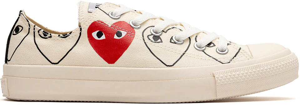 Converse Taylor All-Star 70 Ox Comme des Garcons Play All-Over Natural - ES