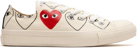 Converse Chuck Taylor All-Star 70 Ox Comme des Garcons Play All-Over Natural