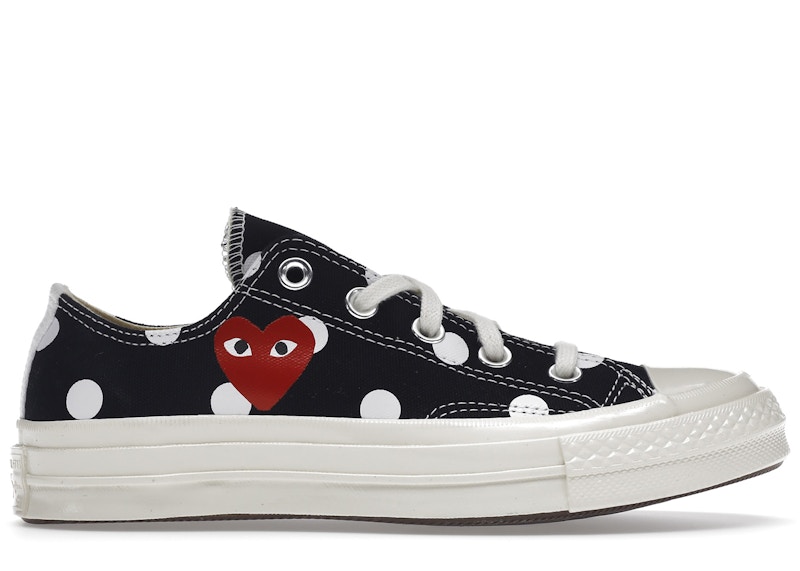 comme des garcons play x converse chuck taylor 1970s hi black