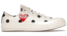 Converse Chuck Taylor All-Star 70 Ox Comme des Garcons PLAY  Polka Dot White