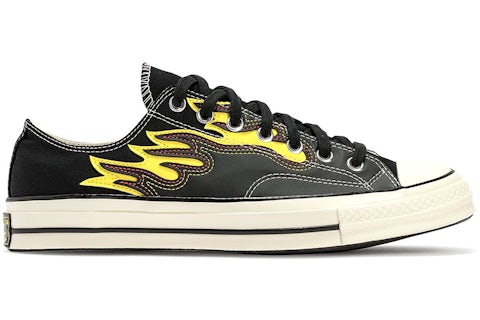 Converse Chuck Taylor All Star 70 Ox Leather Flame Black Men s Sneakers US