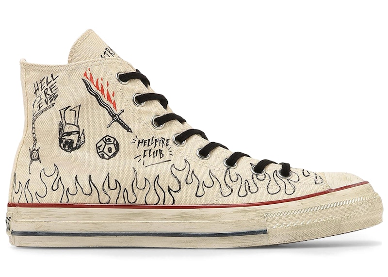 Converse Chuck Taylor All Star Aged 87 HC Hi Stranger Things Natural