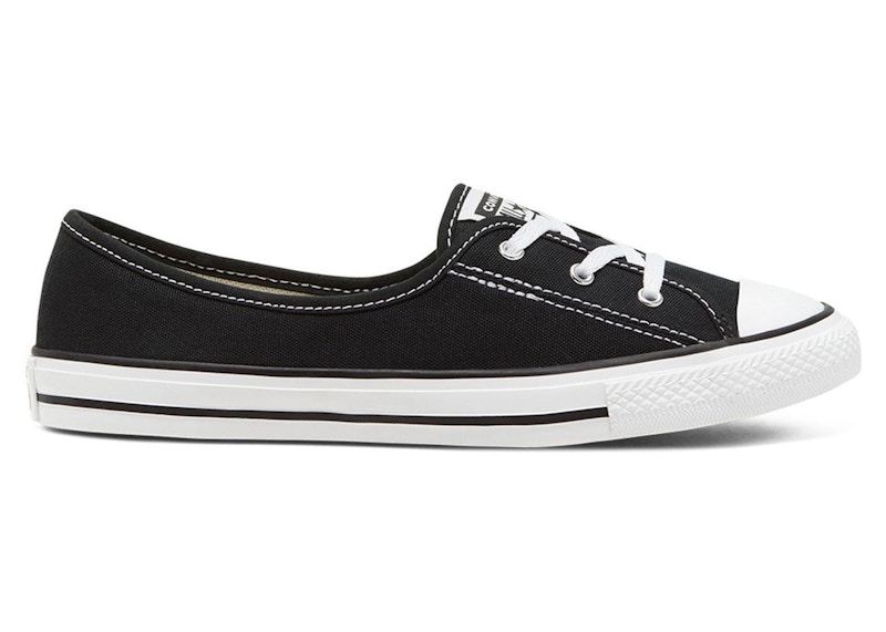 Converse ballet pumps black online