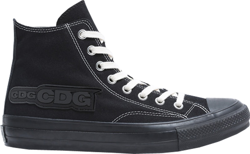 comme de garcons black converse