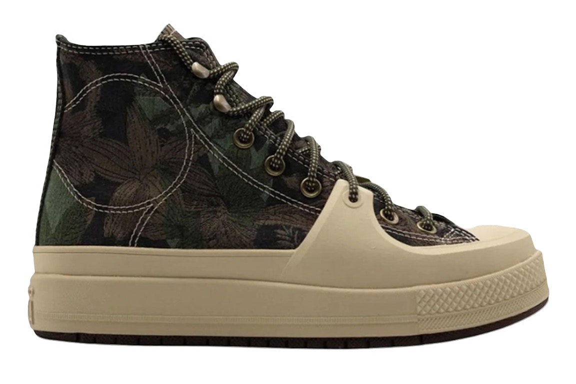 Click to view more detailed imagery on our partner's website Pre-owned Converse Chuck Taylor All-star Construct Hi Bhm Black Joy In Oat Milk/roasted/grassy