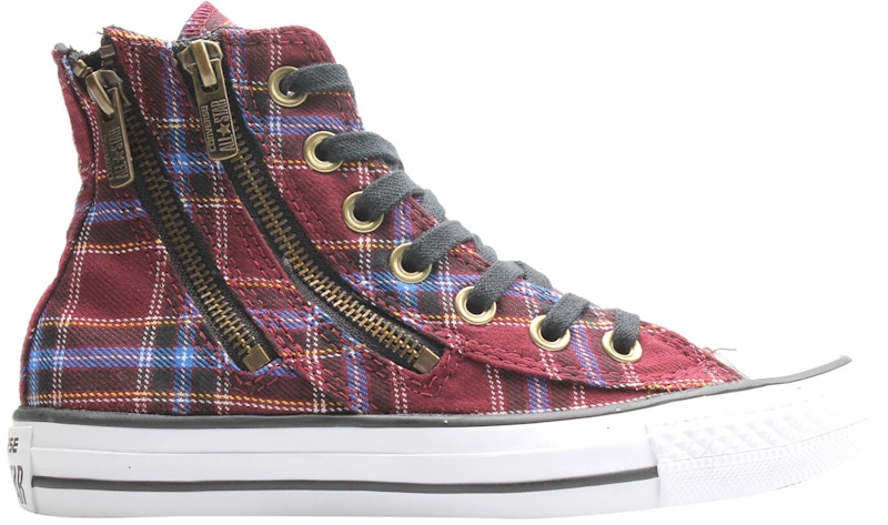 converse red plaid