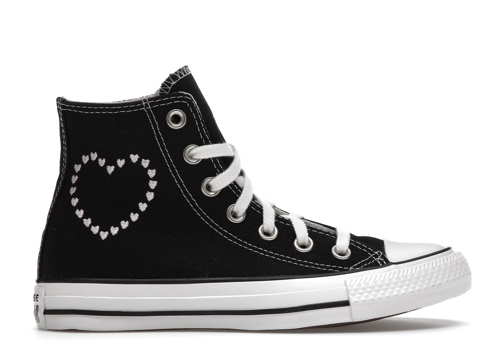 chuck taylors with the heart
