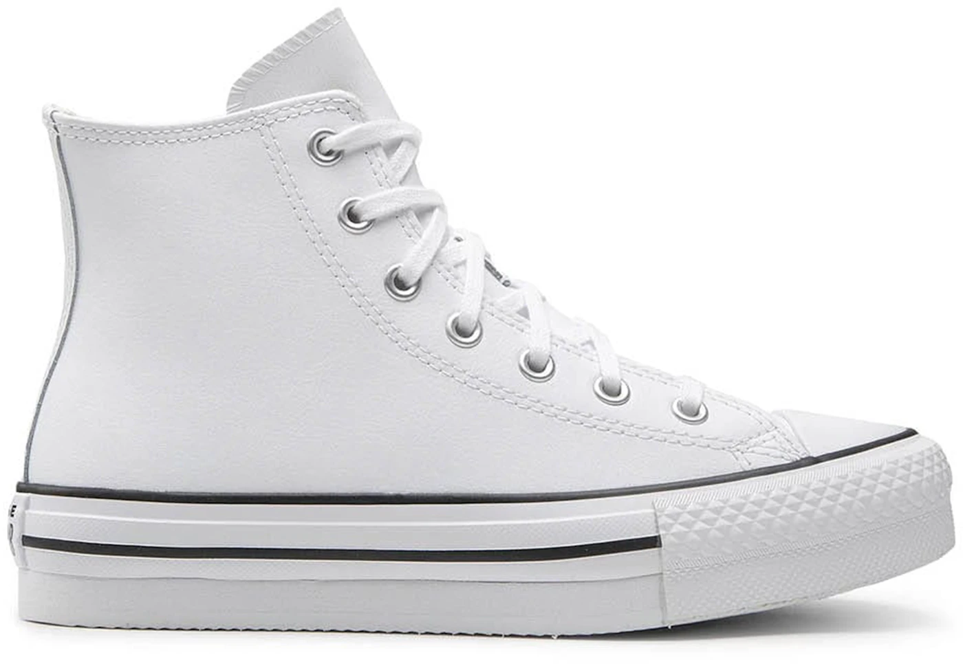 Converse Chuck Taylor All Leather Lift A02486C White Natural - Hi US Ivory Star - Eva